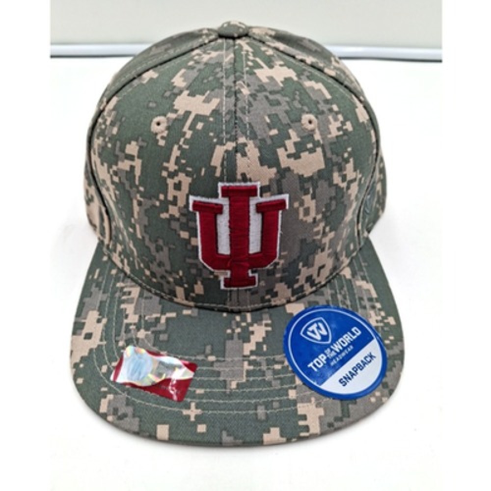 Indiana Hoosiers TOW Digital Camouflage Patriot Snap Adjustable Snapback, New